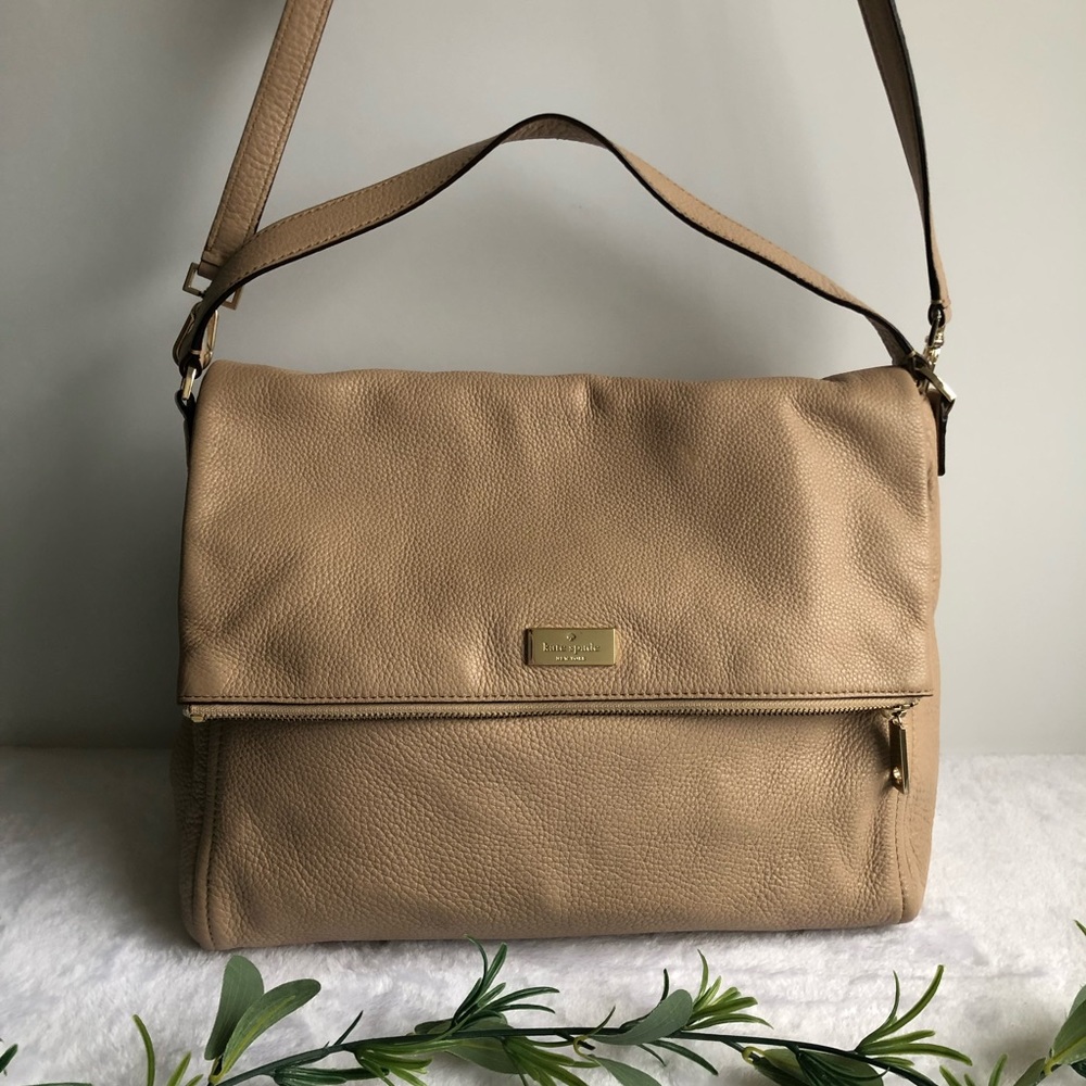 Kate spade Highland Place Maria Leather Bag, Nude